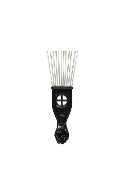 Choice مشط احترافي لتصفيف الشعر الأفريقي K2 بمقبض بلاستيكي وأسنان معدنية لتصفيف الشعر المجعد