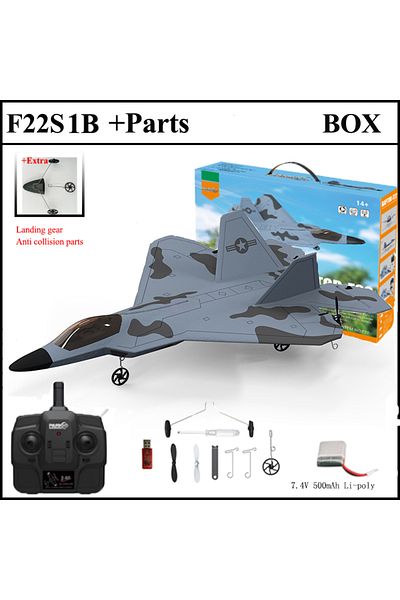 Choice Gyro 1B Parts BOX 2024 New F22S 2.4G 4CH 3D6G RC Airplane Raptor F22 Warplane WLtoys A180 Upgrade Ve