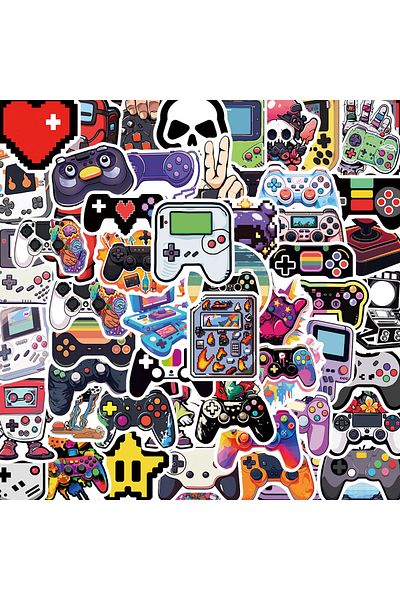 Choice 57PCS 10/30/57pcs Cool Cartoon Video Game Stickers Vintage Funny DIY Sticker Graffiti Phone Case Bik