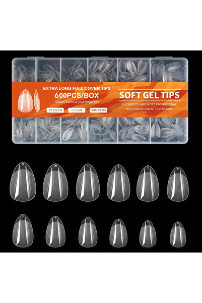 Choice4 600 قطعة - JH 600 قطعة من أطراف الأظافر الهلامية الناعمة، أطراف أظافر...