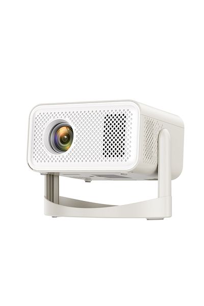 Choice UK Plug White KaiAqua 4K 650ANSI L018 Native Portable Projector 1080P Auto Focus Keystone Correction