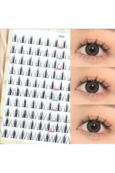 Choice رموش صناعية MIX balck-SF01 MJ بنية عباد الشمس سوداء طبيعية رموش مانجا أنمي كبيرة C