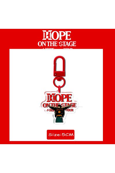 Choice سلسلة مفاتيح Kpop أكريليك حمراء KC-BT48-18، بضائع J Hope on the Stage، ألبوم HOSEKO HOBIS SWEET DREAMS، Jack