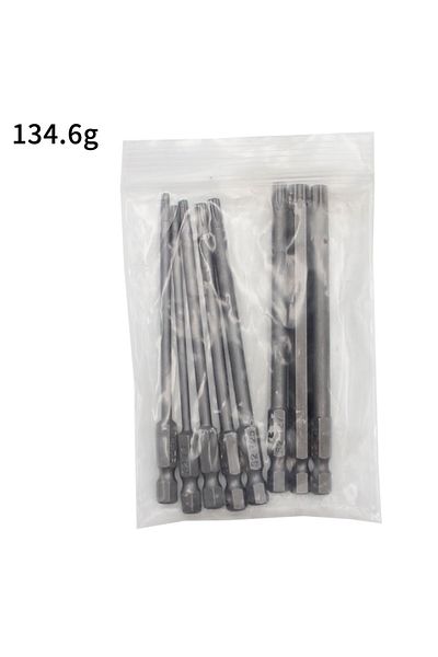 Choice 8pc screwdriver head 8pc 100mm S2 Magnetic Hexagonal Handle Screwdriver Head Hollow Plum Blossom Hol