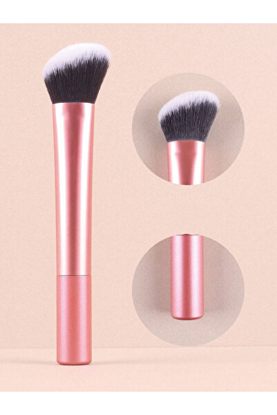 Choice فرشاة تحديد الوجه البرتقالية الكبيرة - قطعة واحدة - مثالية لدمج وتحديد الخدود والجبهة والذقن والأنف