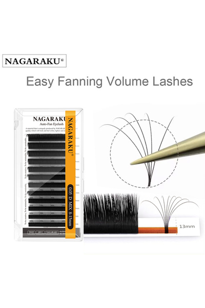 Choice51 12 مم 0.05 مم D NAGARAKU شحن سريع سهل مروحة مستلزمات تمديد الرموش ال...