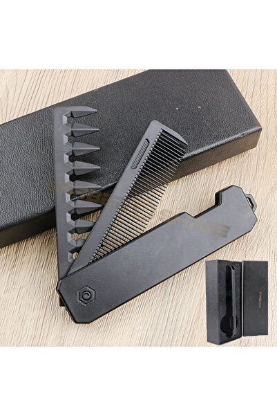 choice2 بدون شعار مع صندوق عالي الجودة 2 في 1 مشط جيب قابل للطي بأسنان واسعة ...