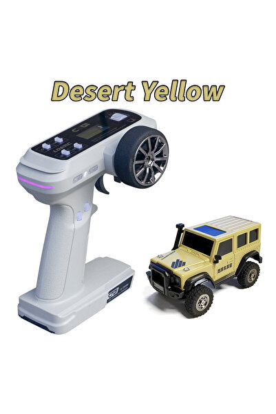 Choice سيارة LDARC X43 صغيرة كهربائية للتحكم عن بعد بمقياس 1/43، لون أصفر صحر...