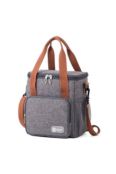 Choice GRAY 8L Picnic Bag Heat Preservation Refrigeration Lunch Box Cooler Bag for Camping BBQ Family Schoo