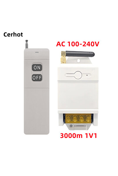 Choice جهاز استقبال Cerhot اللاسلكي للتحكم عن بعد، مفتاح التشغيل والإيقاف، طاقة عالية 30 أمبير، جهد واسع، تيار متردد 85-265 فولت، منخفض