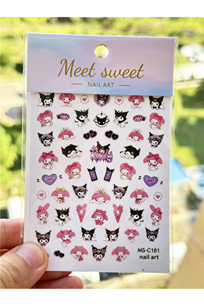 Choice MS-C181(قطعة واحدة) 4 قطع/مجموعة واحدة من ملصقات الأظافر ثلاثية الأبعا...