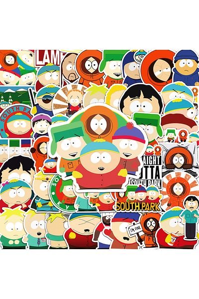 Choice 50pcs 50pcs Parks In The South Stickers For Kids Cartoon Decals Toys Diy Laptop Skateboard Car Water