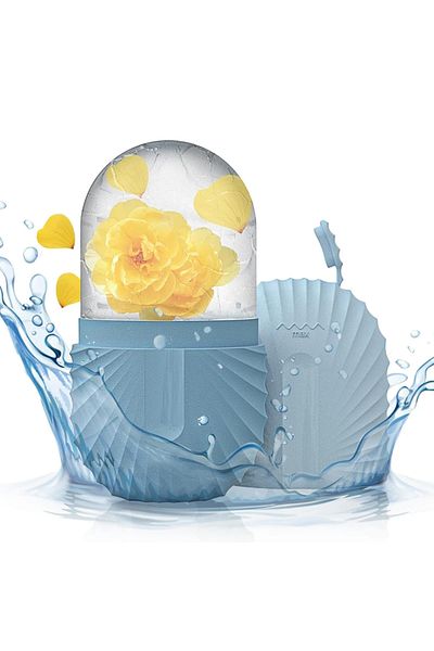 Choice Blue Ice Face Roller Ice Cube Beauty Massage Silicone Ice Mold For Eye Puffiness Ice Facial Roller S