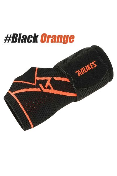 Choice M Black Orange-1PCS 1PCS Wrist Brace,Elastic Wrists Support with Strap,Wrists Compression Wrap Adjus