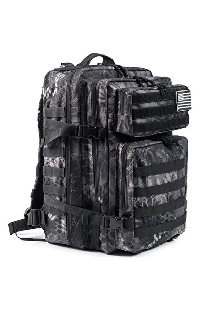 Choice Black Pythons 45L Large Capacity Outdoor Tactical Backpacks for men/Women 3 Days Gym Hiking Bags For