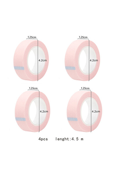Choice 4 قطع وردية اللون لتمديد الرموش، وسادات عيون خالية من الوبر، وشريط مكياج، ومنصات تحت العين، وشريط ورقي للتطعيم