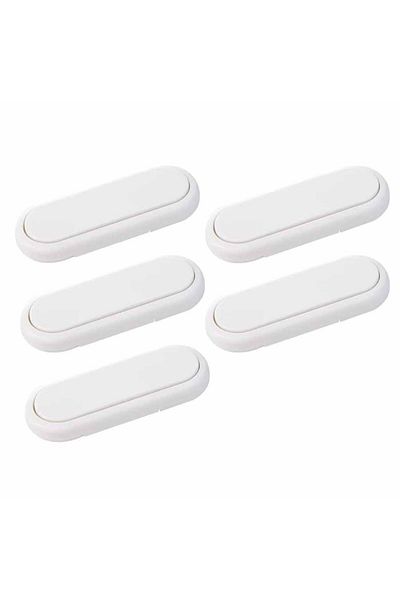Choice white-5pcs 1/3/5pcs Child Safety Lock Multifunctional Punch-free Drawer Refrigerator Locks Baby Prot