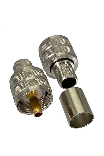 Choice 10pcs connector PL259 UHF male crimp RG8 LMR400 RG213 RG165 RG214 RG393 Cable RF Coaxial Wire Ter...
