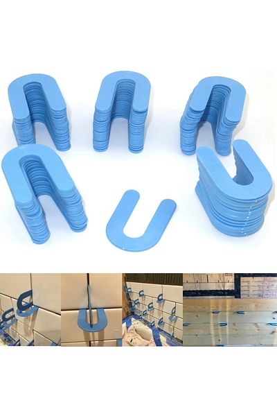 Choice 100pcs U-shaped Horseshoe Shims Tile Spacers Pp Level Wedges Positioning Clips Cabeceros Piscina ...