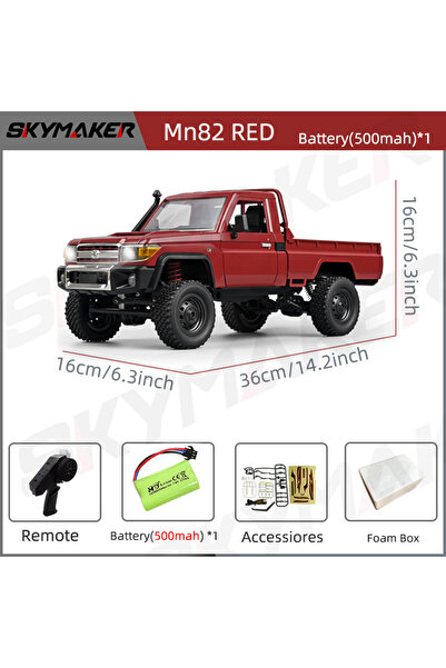 Choice سيارة Mn82-R-1B500-FB 1:12 Rc من Skymaker Mn موديل Mn82 Retro محاكاة ك...