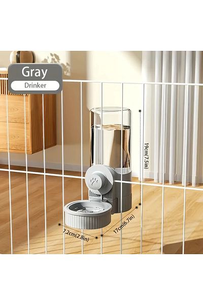 Choice 520ML new tepy Hanging Automatic Pet Food Feeder/Water Dispenser, Gravity Cat Auto Feeder Waterer Se