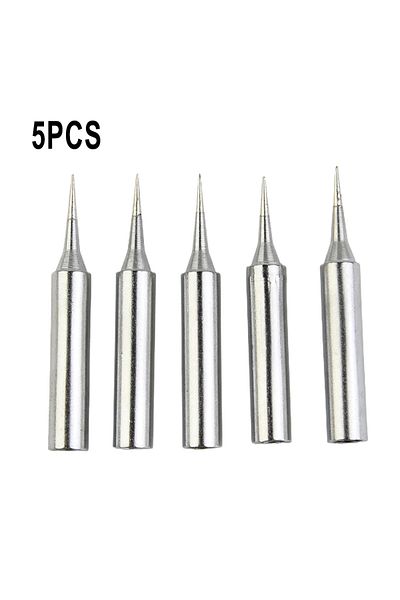 Choice A 5pcs Soldering Iron Pure Copper Soldering Iron Tips Head 900M-T-I Electric Solder Iron Tip Replac.