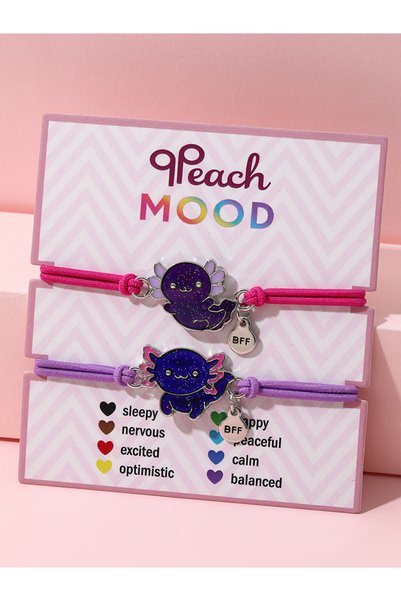 Choice Newt 2Pcs/set Mood Color Changing Friendship Bracelets Cute Charm Newt...