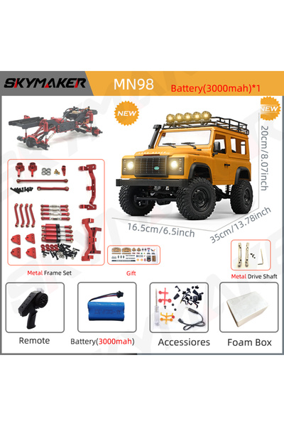 Choice 1B3000-MSet-S-FB سيارة MN99s MN98 الجديدة بمقياس 1:12 طراز MN RTR، سيا...