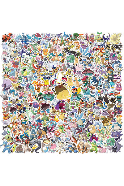 Choice5 ١٠ قطع - ٣٠٠ قطعة عشوائية من ملصقات بوكيمون اللطيفة بيكاتشو تشاريزارد...
