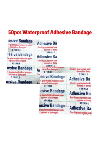 Choice 50pcs square Bandage 50Pcs/Pack Waterproof Wound Dressing Medical Transparent Sterile Tape for Wound