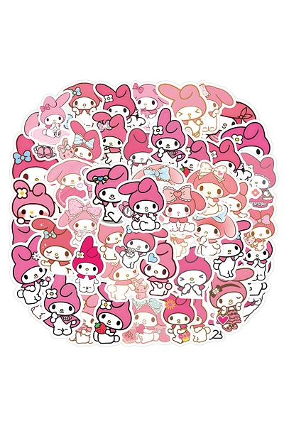 Choice 30PCS 10/30/60pcs My Melody Cartoon Graffiti Stickers Waterproof DIY Luggage Laptop Phone Cute Anime
