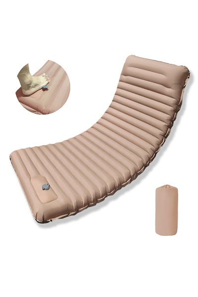 Choice NT-04Desert Yellow وسادة نوم قابلة للطي للتخييم في الهواء الطلق على الشاطئ مع وسائد