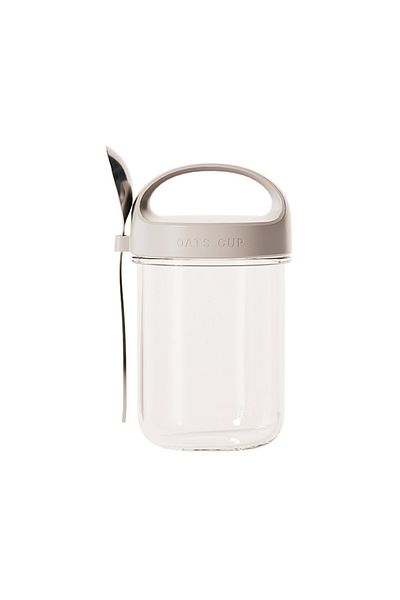 Choice 430ml Gray 430ml New Breakfast Cups Oatmeal Cereal Nut Yogurt Salad Cup Leakproof Glass Oats Contain