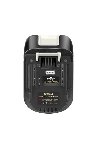 Choice black DM18M Battery Adapter For Milwaukee For Dewalt to For Makita Bl1830 Bl1850 Batteries 20V To 18