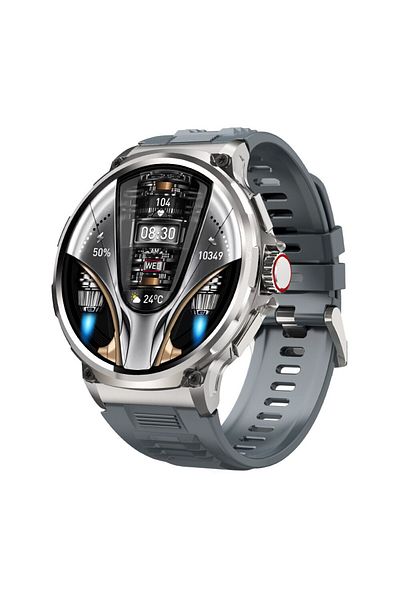 Choice Silver COLMI V69 1.85 Inch HD Bluetooth Call Smart Watch Men Sports Fitness Tracker Heart Monitor 71