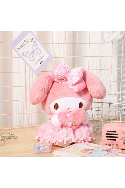 Choice 20cm I 7.9in Melody Sanrio Cinnamoroll Kuromi Melody Stuffed Doll Comfortable And Soft Plush Toy Val