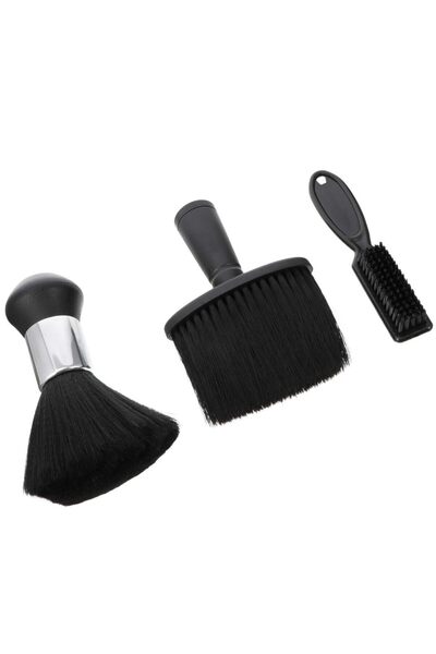 Choice 3PCS-B 2/3-piece neck dust collector hair cleaning brush for hairdress...