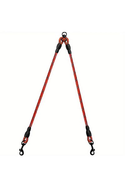 Choice Red Dual Dog Leash - 360 Swivel No Tangle Walking Leash for Small Dogs - Double the Fun and Safety o