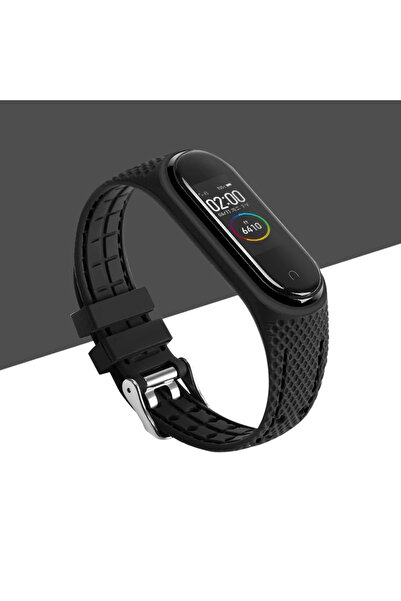Choice سوار Mi Band 5 6 أسود-B لسوار Mi Band 7 6 5 سوار رياضي من السيليكون بد...