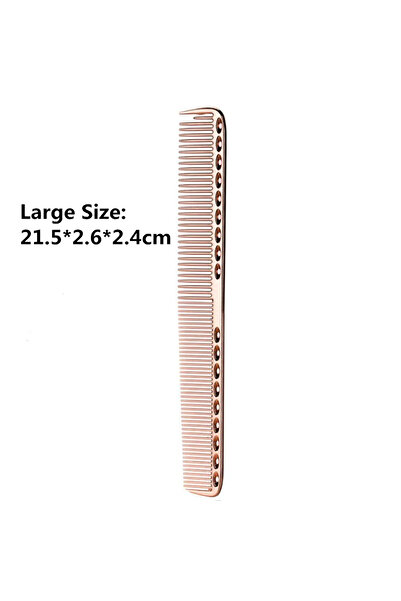 Choice مشط شعر كبير من الألومنيوم باللون الذهبي الوردي وأمشاط تصفيف الشعر الا...