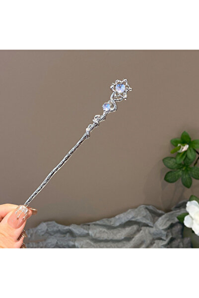 Choice عصا شعر على الطراز الصيني الأنيق، إبرة شعر، مجوهرات موتون، مناسبة للار...