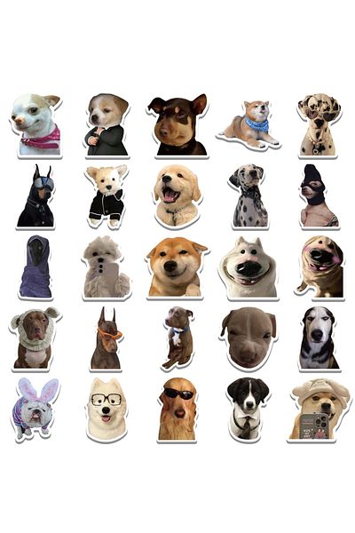 Choice 50pcs 50pcs Hot Cartoon Dogs Meme Graffiti Stickers Funny Decals Kids Toy DIY Suitcase Phone Laptop