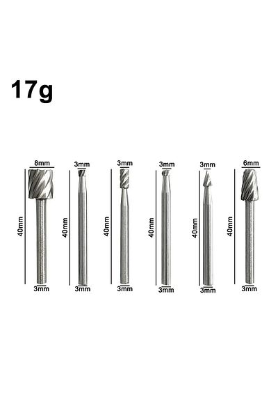 Choice 6pc rotary file 6pc High-speed Steel Woodworking Small Rotary File Grinding Head DIY Carpenter Polis