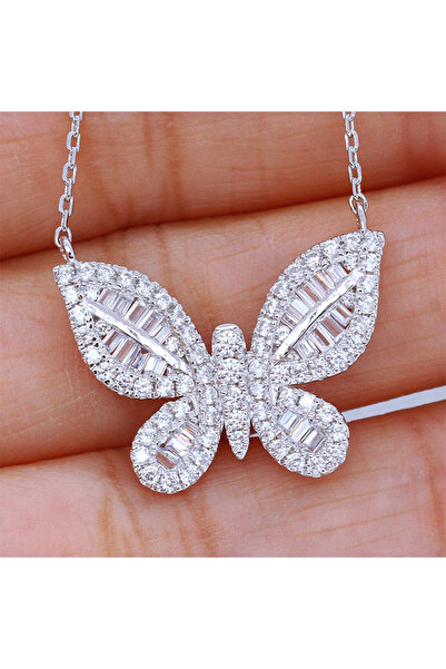 Choice WHITE 45 5cm XL069 Huitan Luxury Butterfly Delicate Pendant Necklace D...