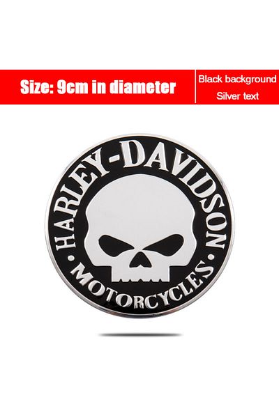 Choice A2 Motorcycle Stickers Personalized Skull HARLEY-DAVIDSON Fuel Tank Cover Engine Metal Side Label Mo