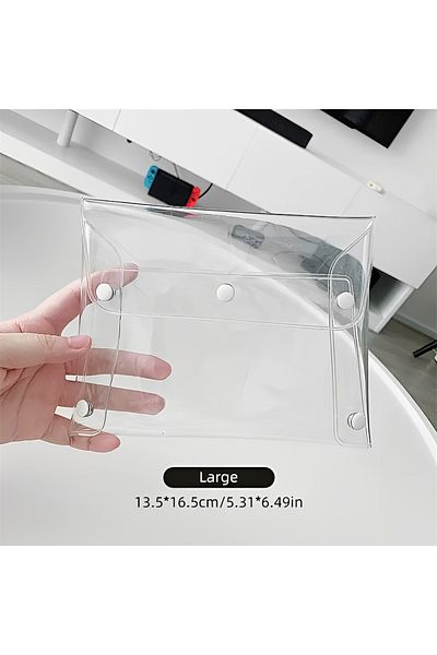 Choice L Transparent Cosmetic Bag S/M/L Portable PVC Organizer for Makeup Brushes Toiletry Waterproof Stat.