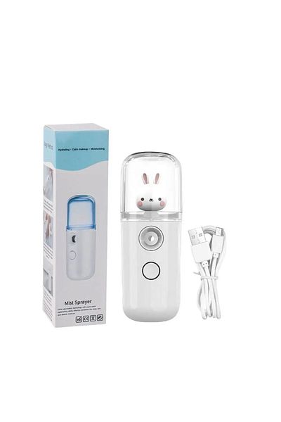 Choice White Hot sales Mini rechargeable Cute Bunny Design Face Humidifier Face Spray Face daily makeup Sk
