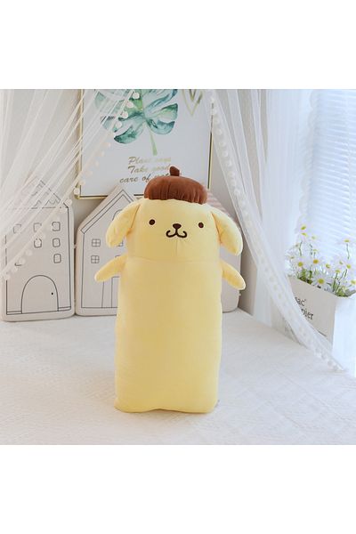 Choice 42cm pom pom purin open 42/65cm Very Long Sanrio Pom Pom Puirn Plush Toys Kawaii Sanrio Pompompurin