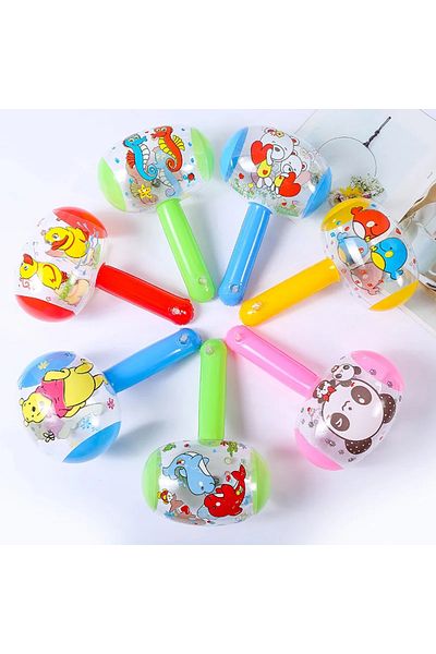 Choice 6PCS 6/12 Pcs Cartoon Inflatable Hammer with Bell Pool Beach Toys Kids Birthday Party Favors Baby Sh