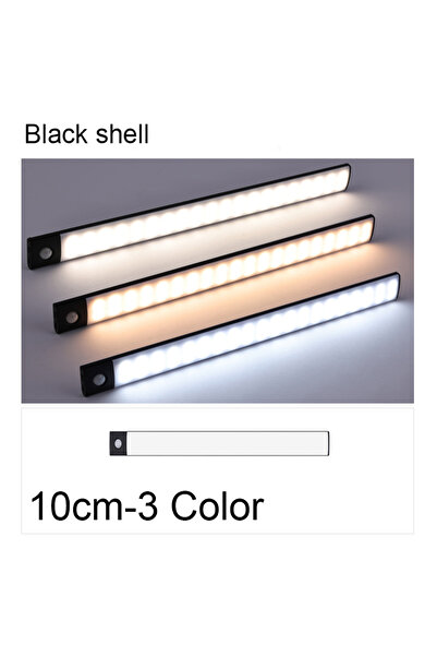 Choice 3 ألوان - 10 سم أضواء تحت الخزانة 3 ألوان تعمل بالبطارية القابلة لإعاد...